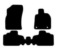 Carsio Carpet Car Mats For Toyota Camry 2019+ Onwards Tailored Fit Floor Mat Set Complete Accessory Black Custom Fitted - All Weather, Anti-Slip Backing & Grey Trim