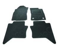 Carsio Carpet Car Mats For Toyota Hi Lux 2016+ Onwards 4 Piece Set Tailored Fit Floor Mat Complete Accessory Black Custom Fitted - All Weather, Anti-Slip Backing & Black Trim