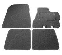Carsio Carpet Car Mats For Toyota IQ 2009+ Onwards 4 Piece Set Tailored Fit Floor Mat Complete Accessory Black Custom Fitted - All Weather, Anti-Slip Backing & Black Trim