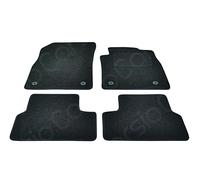 Carsio Carpet Car Mats For Vauxhall Astra J MK6 Tailored Fit Floor Mat Complete Accessory Black Custom Fitted - All Weather, Anti-Slip Backing & Black Trim