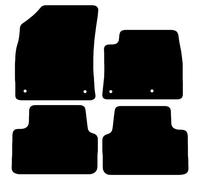 Carsio Carpet Car Mats For Vauxhall Crossland X 2017 to 2019 Tailored Fit Floor Mat Complete Accessory Black Custom Fitted - All Weather, Anti-Slip Backing & Black Trim