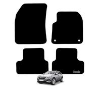 Carsio Carpet Car Mats For Vauxhall Grandland X 2017+ Onwards Tailored Fit Floor Mat Set Complete Accessory Black Custom Fitted - All Weather, Anti-Slip Backing & Black Trim
