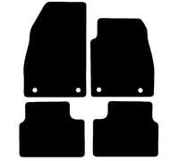 Carsio Carpet Car Mats For Vauxhall Insignia 2008 to 2013 4 Piece Set With 4 Clips Tailored Fit Floor Mat Complete Accessory Black Custom Fitted - All Weather, Anti-Slip Backing & Black Trim