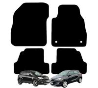 Carsio Carpet Car Mats For Vauxhall Mokka 2012 To 2020 4 Piece Set With 2 Clips Tailored Fit Floor Mat Complete Accessory Black Custom Fitted - All Weather, Anti-Slip Backing & Black Trim