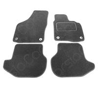 Carsio Carpet Car Mats For Volkswagen Eos 2011 to 2015 4 Piece Set Tailored Fit Floor Mat Complete Accessory Black Custom Fitted - All Weather, Anti-Slip Backing & Black Trim