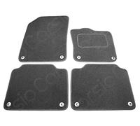 Carsio Carpet Car Mats For Volvo S90 & V90 2016+ 4 Piece Set Tailored Fit Floor Mat Complete Accessory Black Custom Fitted - All Weather, Anti-Slip Backing & Black Trim