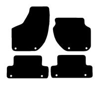 Carsio Carpet Car Mats For Volvo V40 2015+ Onwards 4 Piece Set Tailored Fit Floor Mat Complete Accessory Black Custom Fitted - All Weather, Anti-Slip Backing & Black Trim