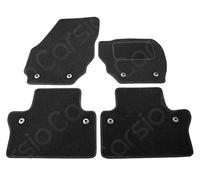 Carsio Carpet Car Mats For Volvo V70 2008 to 2016 (Automatic) 4 Piece Set Tailored Fit Floor Mat Complete Accessory Black Custom Fitted - All Weather, Anti-Slip Backing & Black Trim