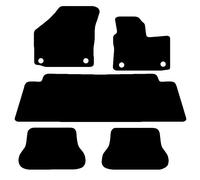 Carsio Carpet Car Mats For VW Caddy Maxi Life 2009+ Onwards 5 Piece Set Tailored Fit Floor Mat Complete Accessory Black Custom Fitted - All Weather, Anti-Slip Backing & Black Trim