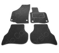 Carsio Carpet Car Mats For VW Golf Plus 2004 to 2008 MK5 4 Piece Set Tailored Fit Floor Mat Complete Accessory Black Custom Fitted - All Weather, Anti-Slip Backing & Black Trim