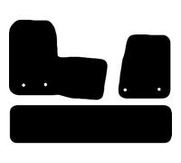 Carsio Carpet Van Cab Floor Mats For Ford Transit Custom Crew Cab Manual Van 2018-2020 (2 piece front) Tailored Fit Mat Set Complete Accessory Black Custom Fitted - All Weather - Black Trim