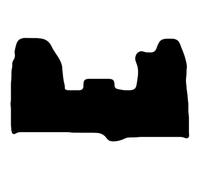 Carsio Carpet Van Cab Floor Mats For Ford Transit Custom Van 2015-2018 (no clips) Tailored Fit Mat Set Complete Accessory Black Custom Fitted - All Weather - Black Trim