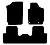 Carsio Carpet Van Cab Floor Mats For Peugeot Partner Combi Van 2002-2008 Tailored Fit Mat Set Complete Accessory Black Custom Fitted - All Weather - Black Trim