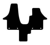 Carsio Carpet Van Cab Floor Mats For Volkswagen California T5 & T6 Camper Van Walkthrough 2011-2019 Tailored Fit Mat Set Complete Accessory Black Custom Fitted - All Weather - Black Trim