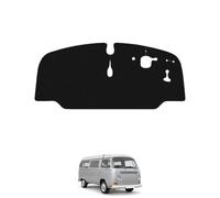 Carsio Carpet Van Cab Floor Mats For Volkswagen Classic Type 2 Bay Window Camper Van 1967-1972 Tailored Fit Mat Set Complete Accessory Black Custom Fitted - All Weather - Black Trim