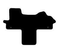Carsio Carpet Van Cab Mats For Fiat Ducato Van (walk through) 2007-2014 Tailored Fit Floor Mat Set Complete Accessory Black Custom Fitted - All Weather, Anti-Slip Backing & Black Trim