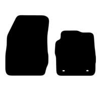 Carsio Carpet Van Cab Mats For Ford Fiesta Van 2008-2011 Tailored Fit Floor Mat Set Complete Accessory Black Custom Fitted - All Weather, Anti-Slip Backing & Grey Trim