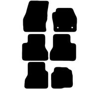 Carsio Carpet Van Cab Mats For Ford Grand Tourneo Connect Minibus 2014-2018 (6 piece) Tailored Fit Floor Mat Set Complete Accessory Black Custom Fitted - All Weather, Anti-Slip Backing & Black Trim