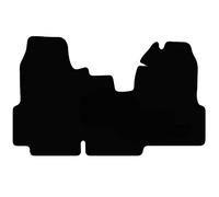 Carsio Carpet Van Cab Mats For Ford Transit 2006-2010 Tailored Fit Floor Mat Set Complete Accessory Black Custom Fitted - All Weather, Anti-Slip Backing & Black Trim