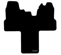 Carsio Carpet Van Cab Mats For Ford Transit 2007-2014 Motorhome Tailored Fit Floor Mat Set Complete Accessory Black Custom Fitted - All Weather, Anti-Slip Backing & Black Trim
