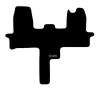 Carsio Carpet Van Cab Mats For Ford Transit 2014+ motorhome Tailored Fit Floor Mat Set Complete Accessory Black Custom Fitted - All Weather, Anti-Slip Backing & Black Trim