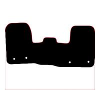 Carsio Carpet Van Cab Mats For Ford Transit Custom Manual 2013 to 2024 Tailored Fit Floor Mat Set Complete Accessory Black Custom Fitted & Red Trim