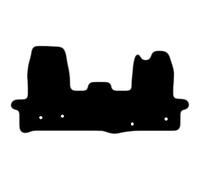 Carsio Carpet Van Cab Mats For Ford Transit MK8 Van 2016+ Onwards Tailored Fit Floor Mat Set Complete Accessory Black Custom Fitted - All Weather, Anti-Slip Backing & Grey Trim