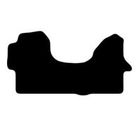 Carsio Carpet Van Cab Mats For Mercedes Sprinter 2006 Onwards Tailored Fit Floor Mat Set Complete Accessory Black Custom Fitted - All Weather, Anti-Slip Backing & Grey Trim