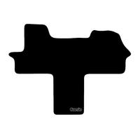 Carsio Carpet Van Cab Mats For Peugeot Boxer 2007+ Onwards Motorhome Tailored Fit Floor Mat Set Complete Accessory Black Custom Fitted - All Weather, Anti-Slip Backing & Black Trim