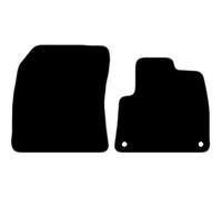 Carsio Carpet Van Cab Mats For Peugeot E-Partner Van 2019+ Onwards Tailored Fit Floor Mat Set Complete Accessory Black Custom Fitted - All Weather, Anti-Slip Backing & Grey Trim