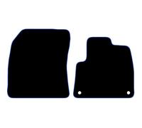 Carsio Carpet Van Cab Mats For Peugeot E-Partner Van 2019+ Onwards Tailored Fit Floor Mat Set Complete Accessory Black Custom Fitted - All Weather, Anti-Slip Backing & Blue Trim