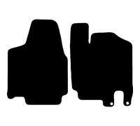 Carsio Carpet Van Cab Mats For Peugeot Expert Van 2007-2016 (2 piece) Tailored Fit Floor Mat Set Complete Accessory Black Custom Fitted - All Weather, Anti-Slip Backing & Black Trim