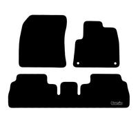 Carsio Carpet Van Cab Mats For Peugeot Rifter 2018+ Onwards MPV Tailored Fit Floor Mat Set Complete Accessory Black Custom Fitted - All Weather, Anti-Slip Backing & Black Trim