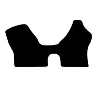 Carsio Carpet Van Cab Mats For Toyota HiAce Van 2008-2012 Tailored Fit Floor Mat Set Complete Accessory Black Custom Fitted - All Weather, Anti-Slip Backing & Black Trim