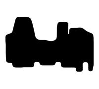 Carsio Carpet Van Cab Mats For Toyota PROACE Van 2013-2016 Tailored Fit Floor Mat Set Complete Accessory Black Custom Fitted - All Weather, Anti-Slip Backing & Black Trim