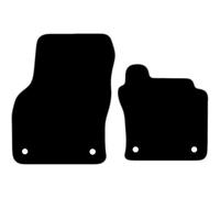 Carsio Carpet Van Cab Mats For Volkswagen Caddy MK4 2020+ Onwards Tailored Fit Floor Mat Set Complete Accessory Black Custom Fitted - All Weather, Anti-Slip Backing & Grey Trim