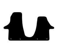 Carsio Carpet Van Cab Mats For VW Transporter T6.1 with fixings Tailored Fit Floor Mat Set Complete Accessory Black Custom Fitted - All Weather, Anti-Slip Backing & Grey Trim