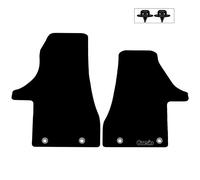 Carsio Carpet Van Cab Mats For VW Transporter Van T6.1 2019 Onwards Tailored Fit Floor Mat Set Complete Accessory Black Custom Fitted - All Weather, Anti-Slip Backing & Black Trim