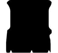 Carsio Carpet Van Cab Rear Floor Mats For Ford Transit Connect SWB L1 Van 2002-2014 (single side door) Tailored Fit Mat Set Complete Accessory Black Custom Fitted - All Weather - Black Trim