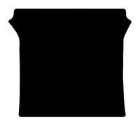 Carsio Carpet Van Cab Rear Floor Mats For Mercedes Vito LWB Dualiner Crew Cab Van 2015+ Onwards Tailored Fit Mat Set Complete Accessory Black Custom Fitted - All Weather - Black Trim