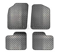 Carsio Rubber 4 Piece Car Mat Set For Fiat 500 2012+ Onwards with [4 Clips] Tailored Fit Floor Mat Complete Accessory Black Custom Fitted - All Weather & Heavy Duty, Anti-Slip Backing