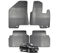 Carsio Rubber 4 Piece Car Mat Set For Hyundai IX35 2010 to 2016 with [3 Clips] Tailored Fit Floor Mat Complete Accessory Black Custom Fitted - All Weather & Heavy Duty, Anti-Slip Backing