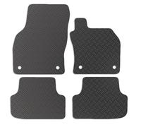 Carsio Rubber Car Mats For Audi A3 & S3 2020+ Onwards Tailored Fit Floor Mat Set Complete Accessory Black Custom Fitted - All Weather & Heavy Duty, Anti-Slip Backing with Clips