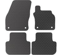 Carsio Rubber Car Mats For Audi Q3 2018+ Onwards Tailored Fit Floor Mat Set Complete Accessory Black Custom Fitted - All Weather & Heavy Duty, Anti-Slip Backing with Clips