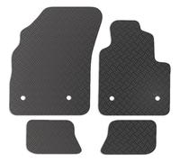Carsio Rubber Car Mats For Bentley Continental GT 2003 to 2011 Tailored Fit Floor Mat Set Complete Accessory Black Custom Fitted - All Weather & Heavy Duty, Anti-Slip Backing with Clips