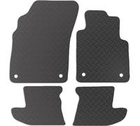 Carsio Rubber Car Mats For Bentley Continental GT/GTC 11 to 2018 Tailored Fit Floor Mat Set Complete Accessory Black Custom Fitted - All Weather & Heavy Duty, Anti-Slip Backing with Clips