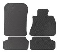 Carsio Rubber Car Mats For BMW 5 Series 2017+ Onwards G30 G31 Tailored Fit Floor Mat Set Complete Accessory Black Custom Fitted - All Weather & Heavy Duty, Anti-Slip Backing with Clips