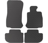 Carsio Rubber Car Mats For BMW 6 Series Grand Coupe 2012 to 2018 Tailored Fit Floor Mat Set Complete Accessory Black Custom Fitted - All Weather & Heavy Duty, Anti-Slip Backing with Clips