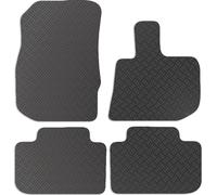 Carsio Rubber Car Mats For BMW X3 G01 2018+ Onwards Tailored Fit Floor Mat Set Complete Accessory Black Custom Fitted - All Weather & Heavy Duty, Anti-Slip Backing with Clips