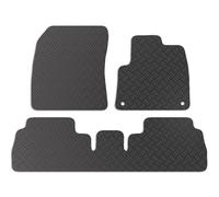 Carsio Rubber Car Mats For Citroen Berlingo Multispace 2018+ Onwards Tailored Fit Floor Mat Set Complete Accessory Black Custom Fitted - All Weather & Heavy Duty, Anti-Slip Backing with Clips